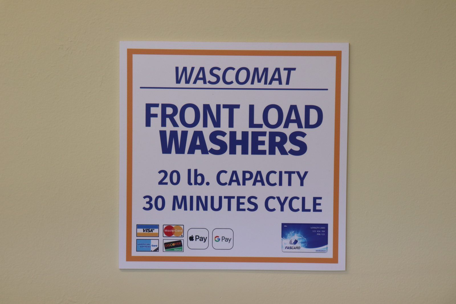 LG Front Load Washers — 25 lb capacity, 30 minute cycle